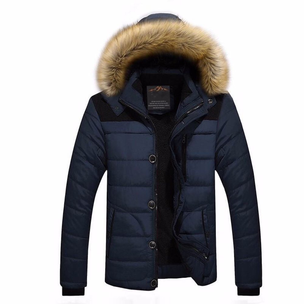 Winter Jacket Men 2019 New Warm Fur Hooded Coat